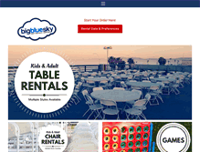 Tablet Screenshot of bigblueskyparty.com